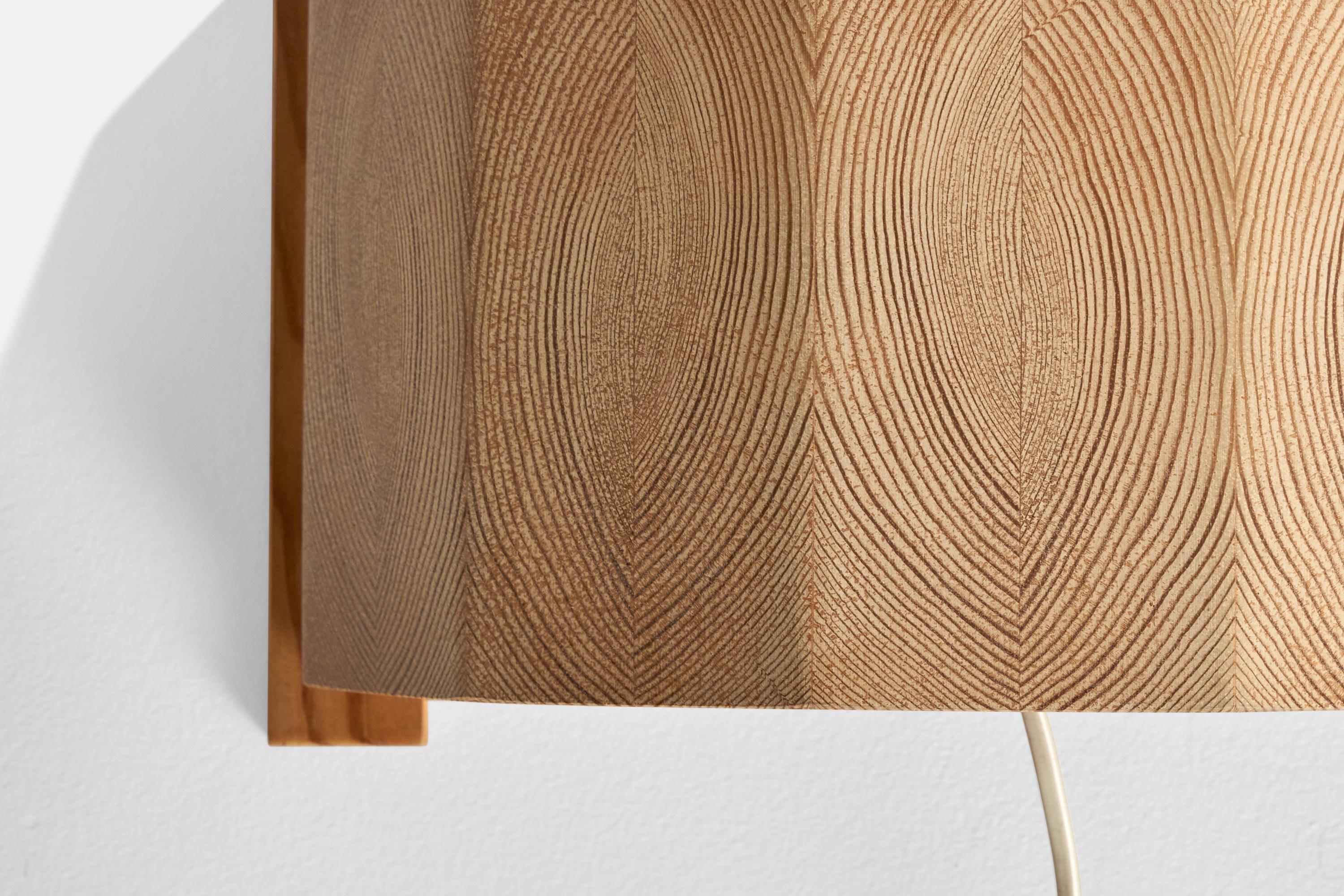 Designer suédois, lampes murales, pin, Suède, années 1970 en vente 1