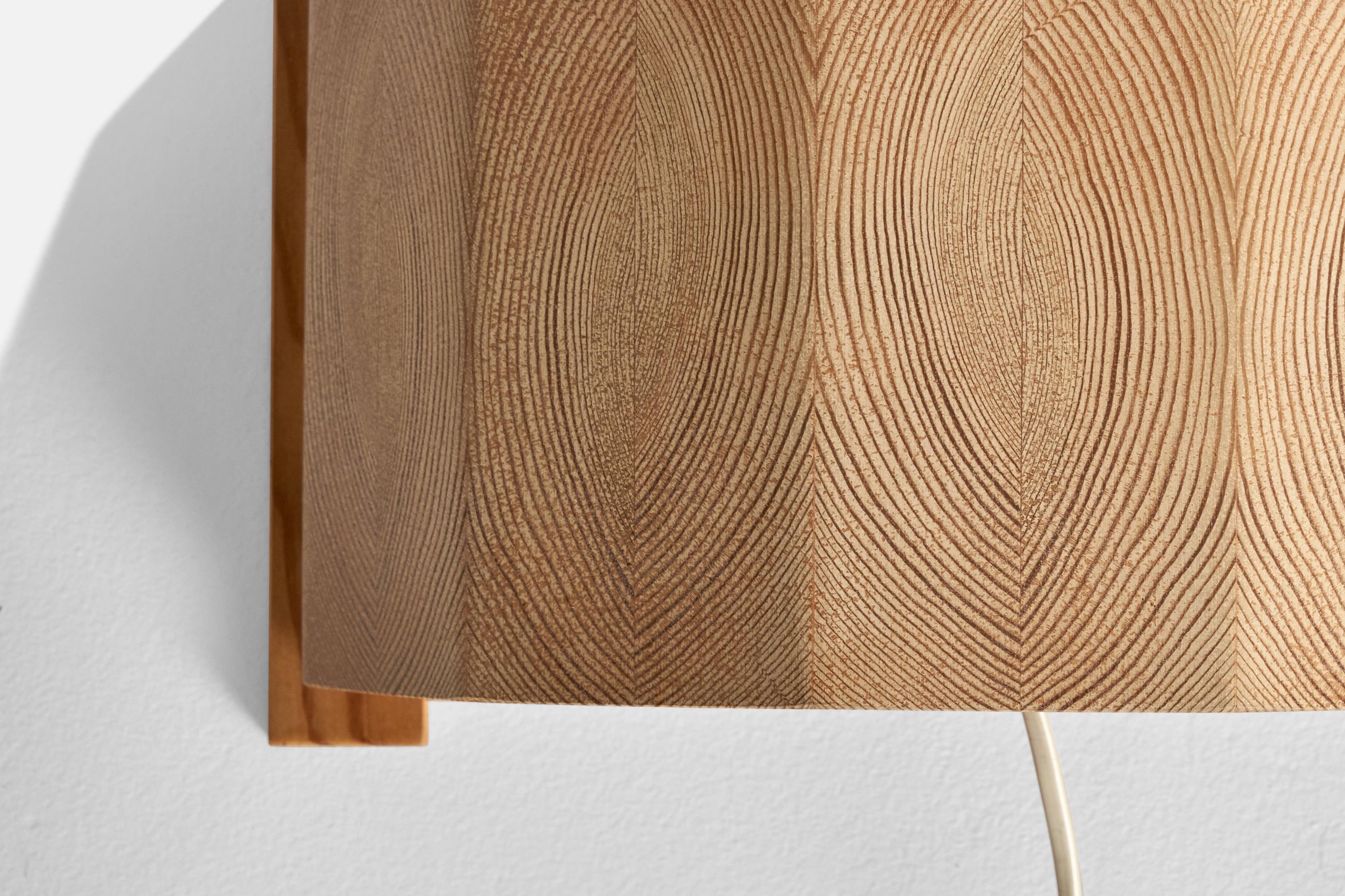 Designer suédois, lampes murales, pin, Suède, années 1970 en vente 1
