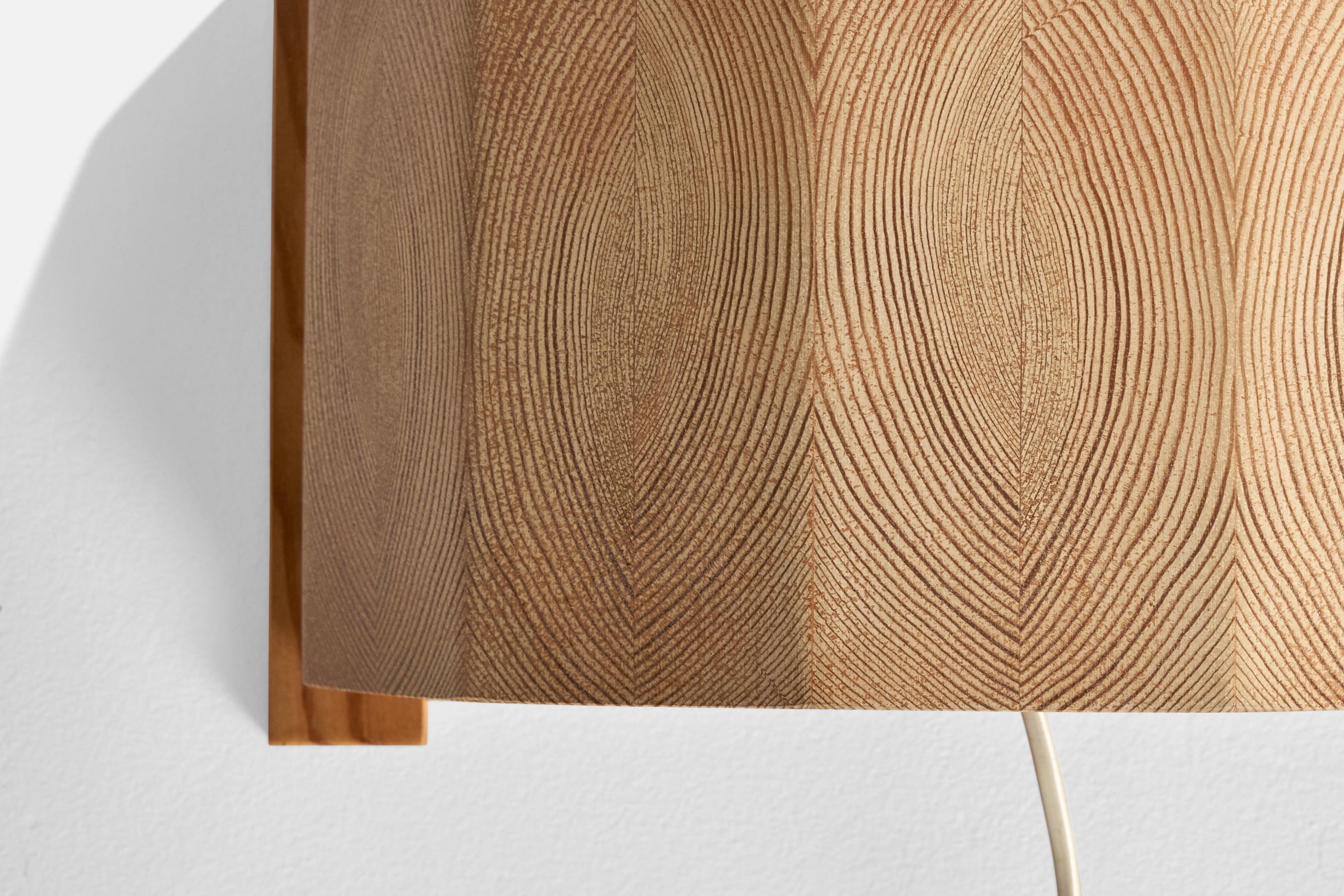 Designer suédois, lampes murales, pin, Suède, années 1970 en vente 1