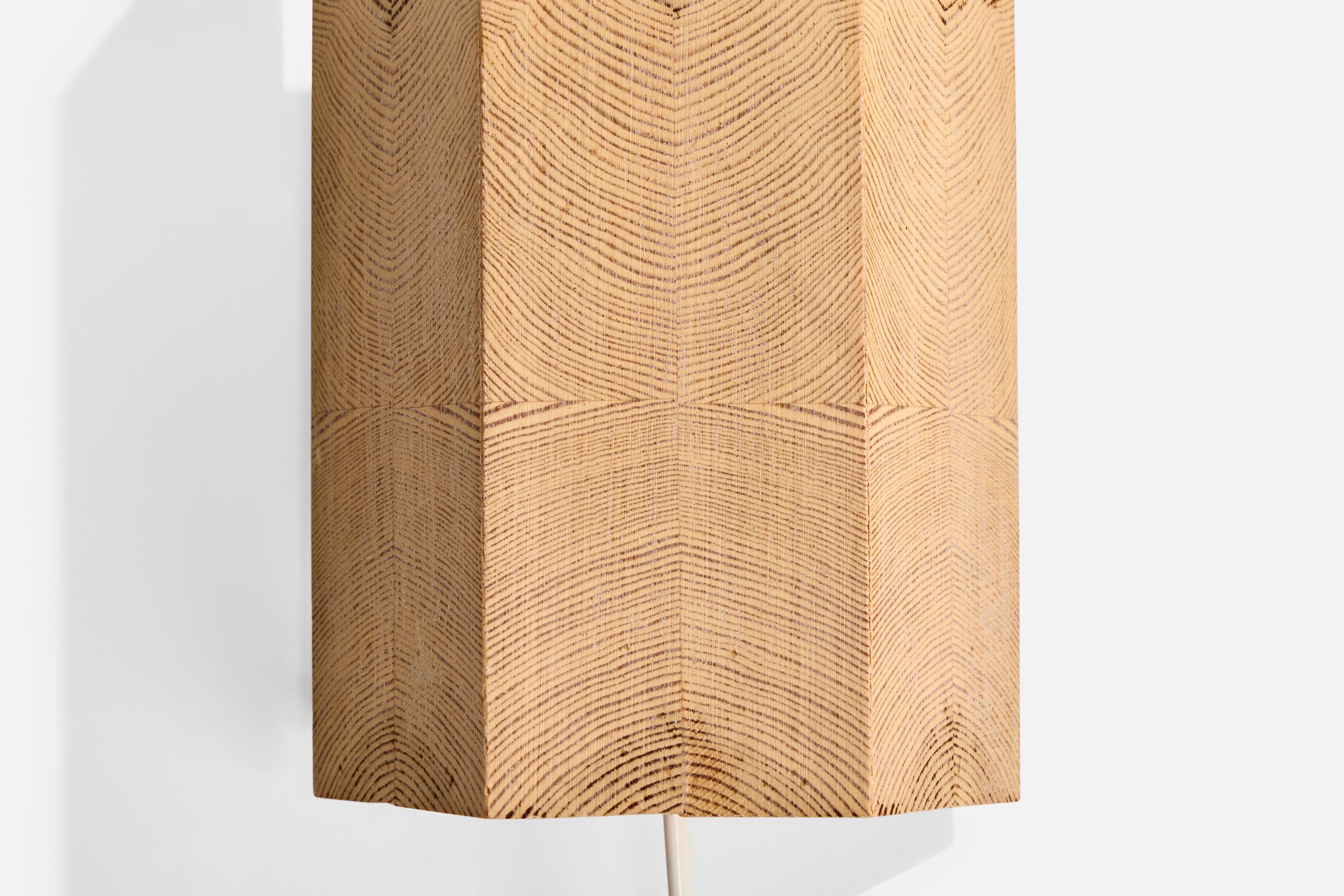Swedish Designer, Wall Lights, Pine, Sweden, 1970s For Sale 3