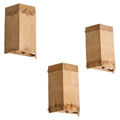 Swedish Designer, Wall Lights, Pine, Sweden, 1970s