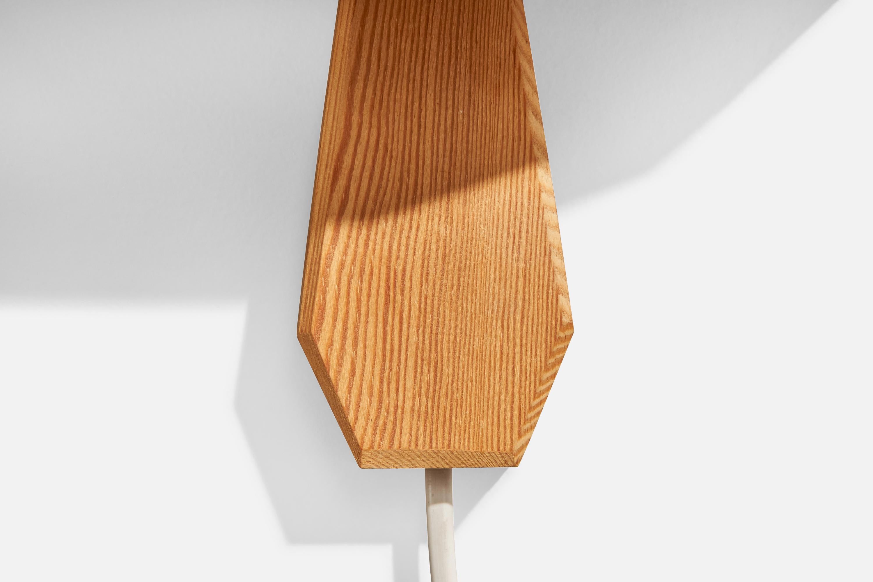 Designer suédois, lampes murales, pin, Suède, années 1980 en vente 3