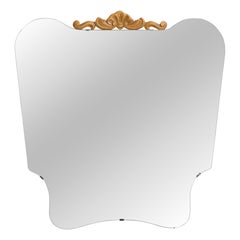 Swedish Designer, Wall Mirror, Birch, Metal, Sweden, 1940s