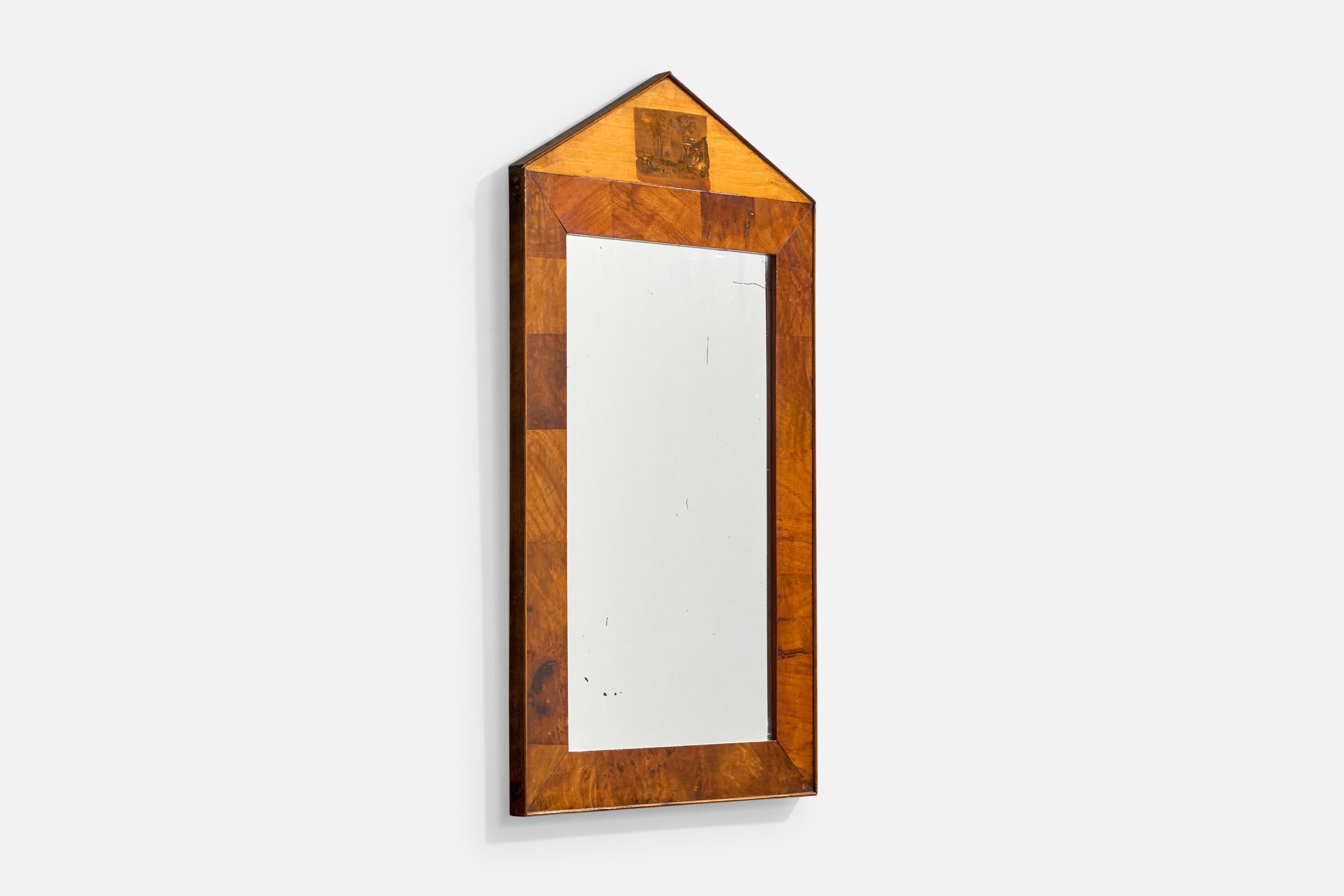 Suédois Designer suédois, miroir mural, bouleau, Suède, années 1900 en vente