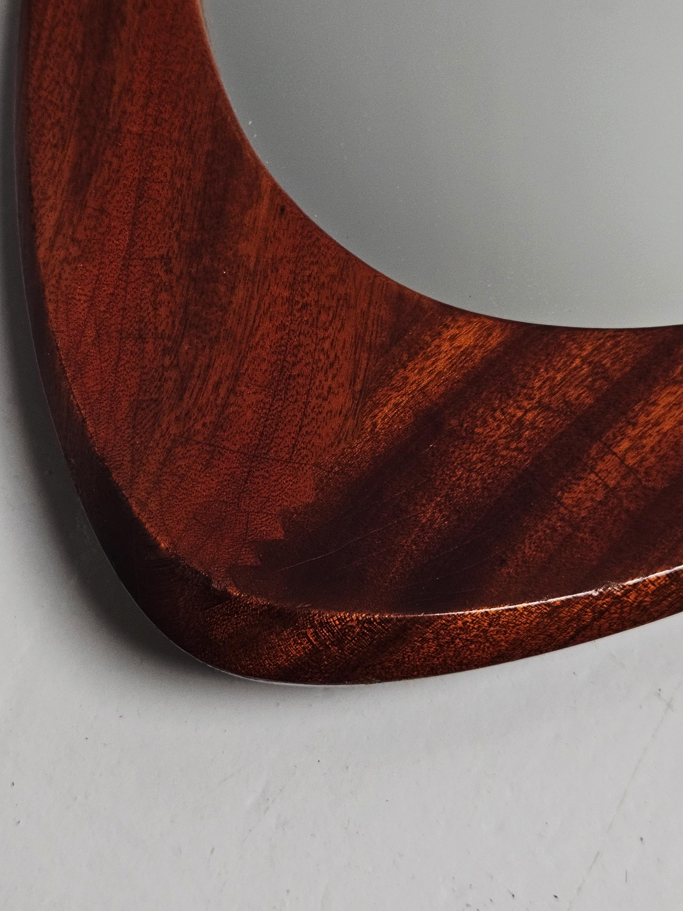 Mirror Swedish designer wall mirror by Glas & Trä, 1950s For Sale