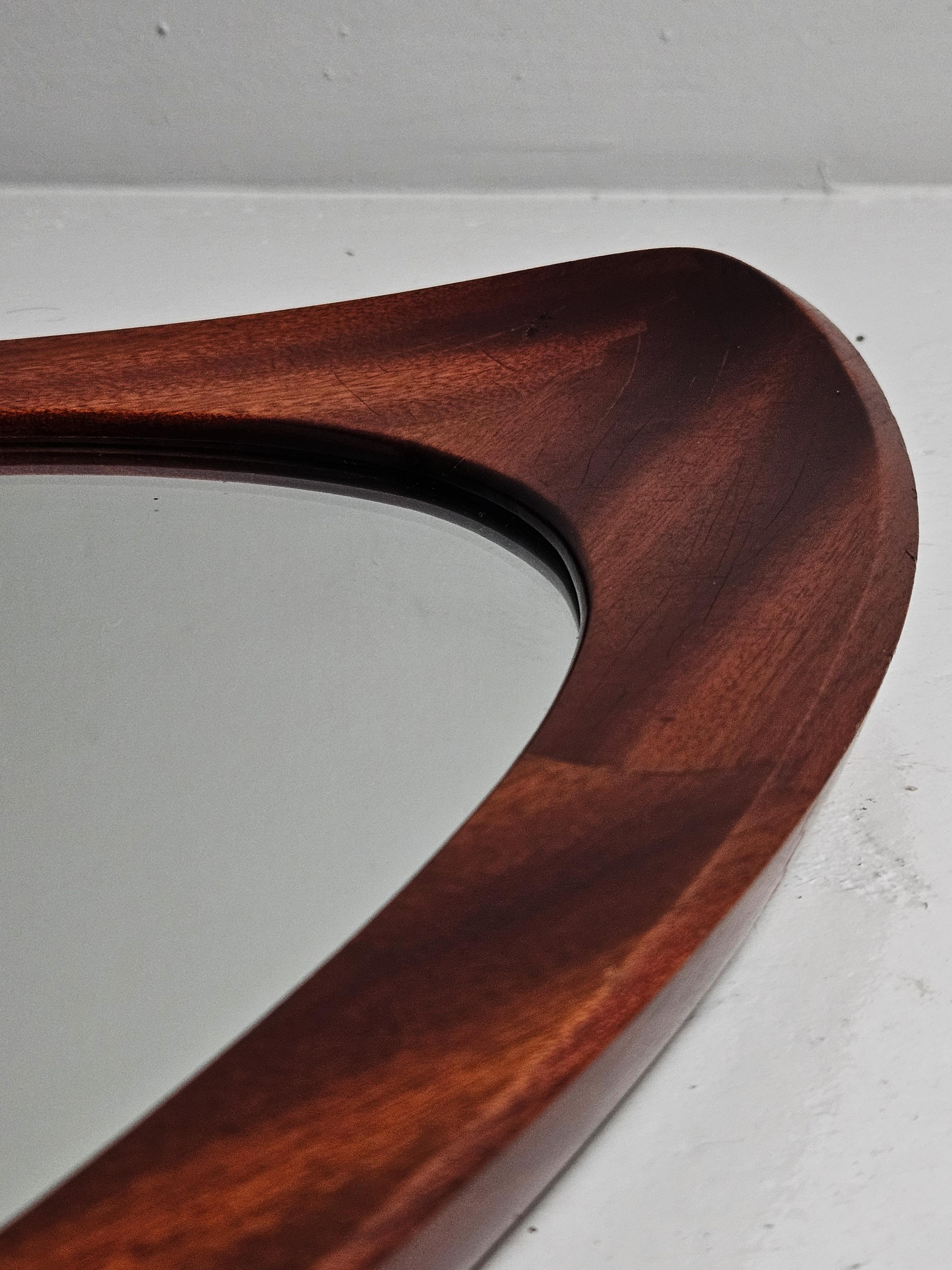 Swedish designer wall mirror by Glas & Trä, 1950s For Sale 1
