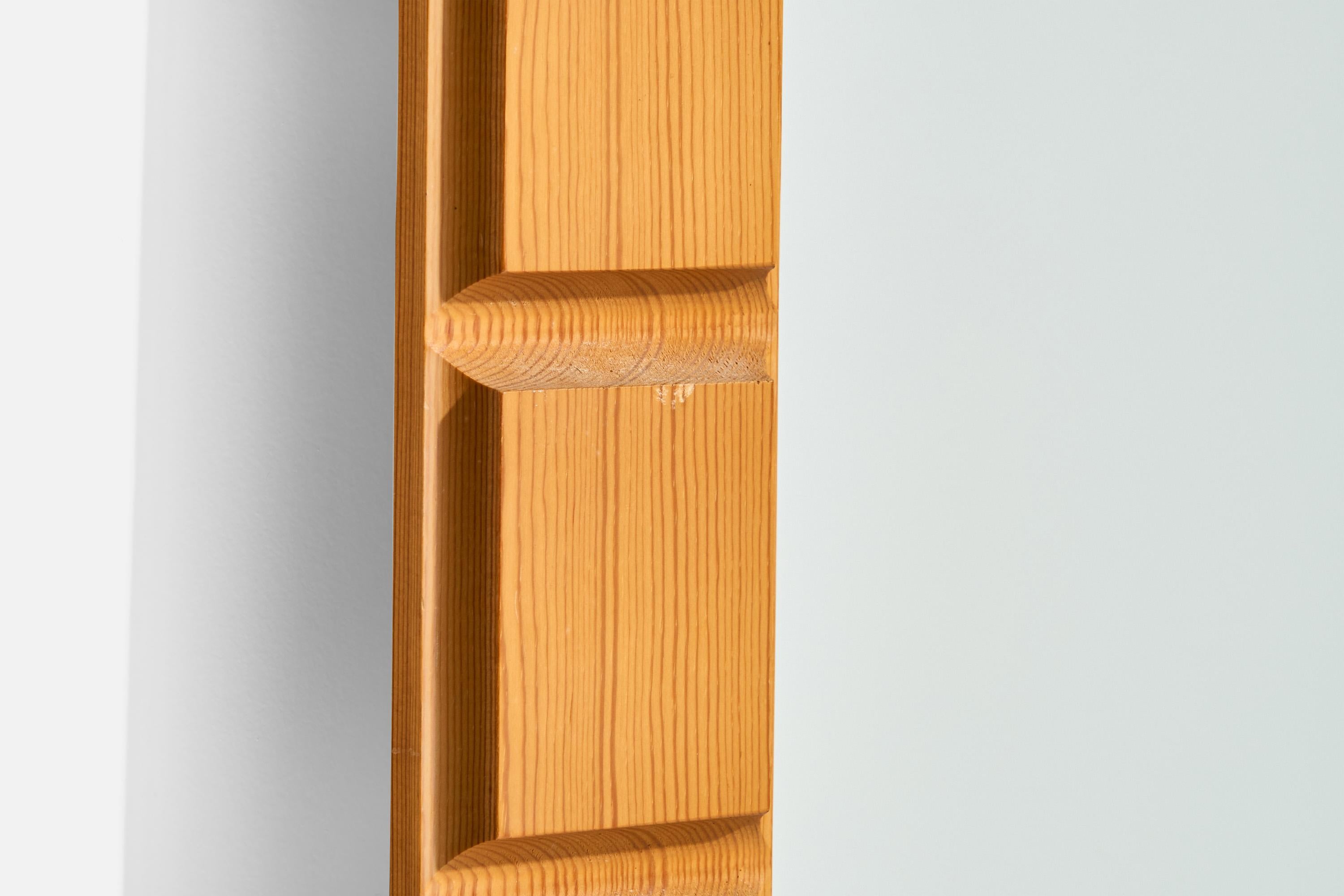 Pin Designer suédois, miroir mural, pin, Suède, 1970 en vente