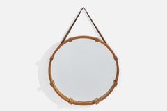 Swedish Designer, Wall Mirror, Pine, Sweden, 1970s