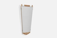 Swedish Designer, Wall Mirror, Wood, Metal, Sweden, 1930s