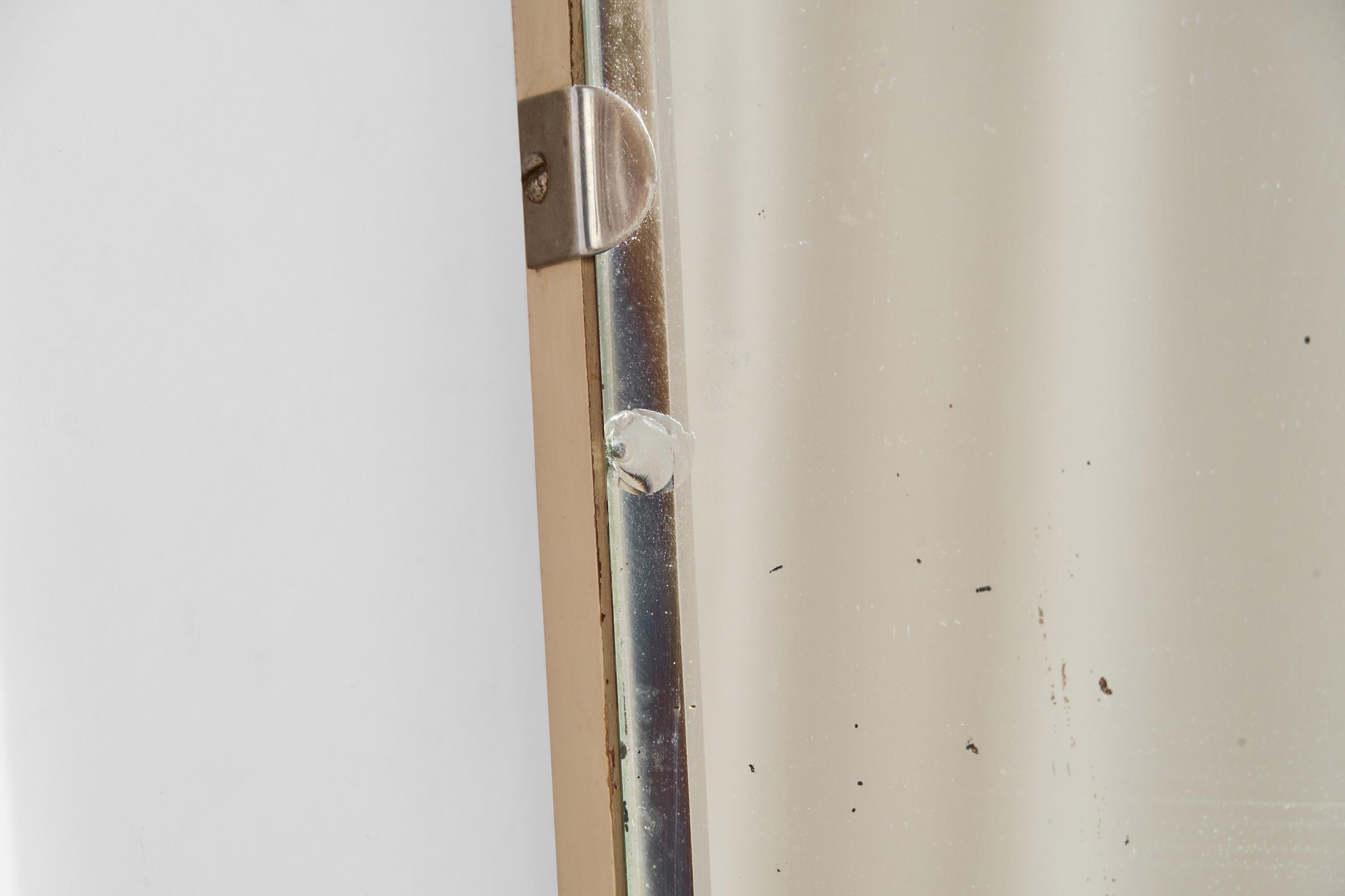 Swedish Designer, Wall Mirror, Wood, Metal, Sweden, 1930s For Sale 4
