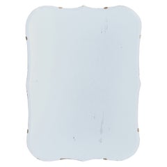Diseñador sueco, espejo de pared, madera, metal, Suecia, años 1940