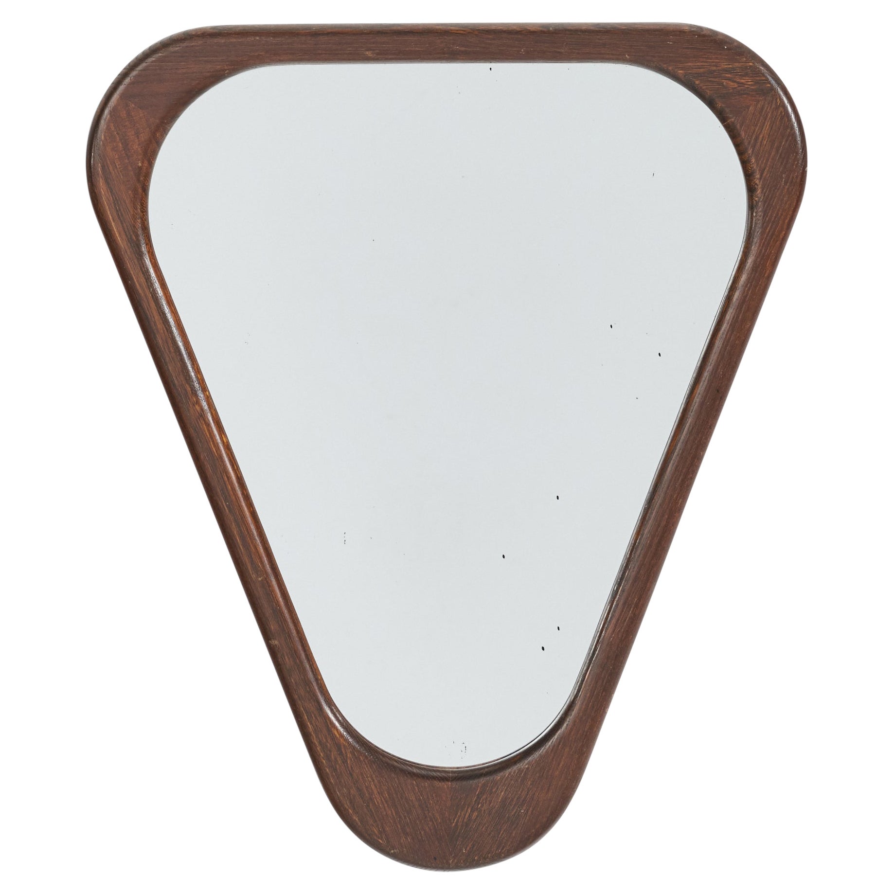 Designer svedese, specchio da parete, Wood, vetro a specchio, Svezia, anni '1950