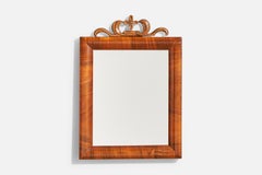 Swedish Designer, Wall Mirror, Wood, Sweden, 1930s