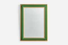 Swedish Designer, Wall Mirror, Wood, Sweden, 1950s