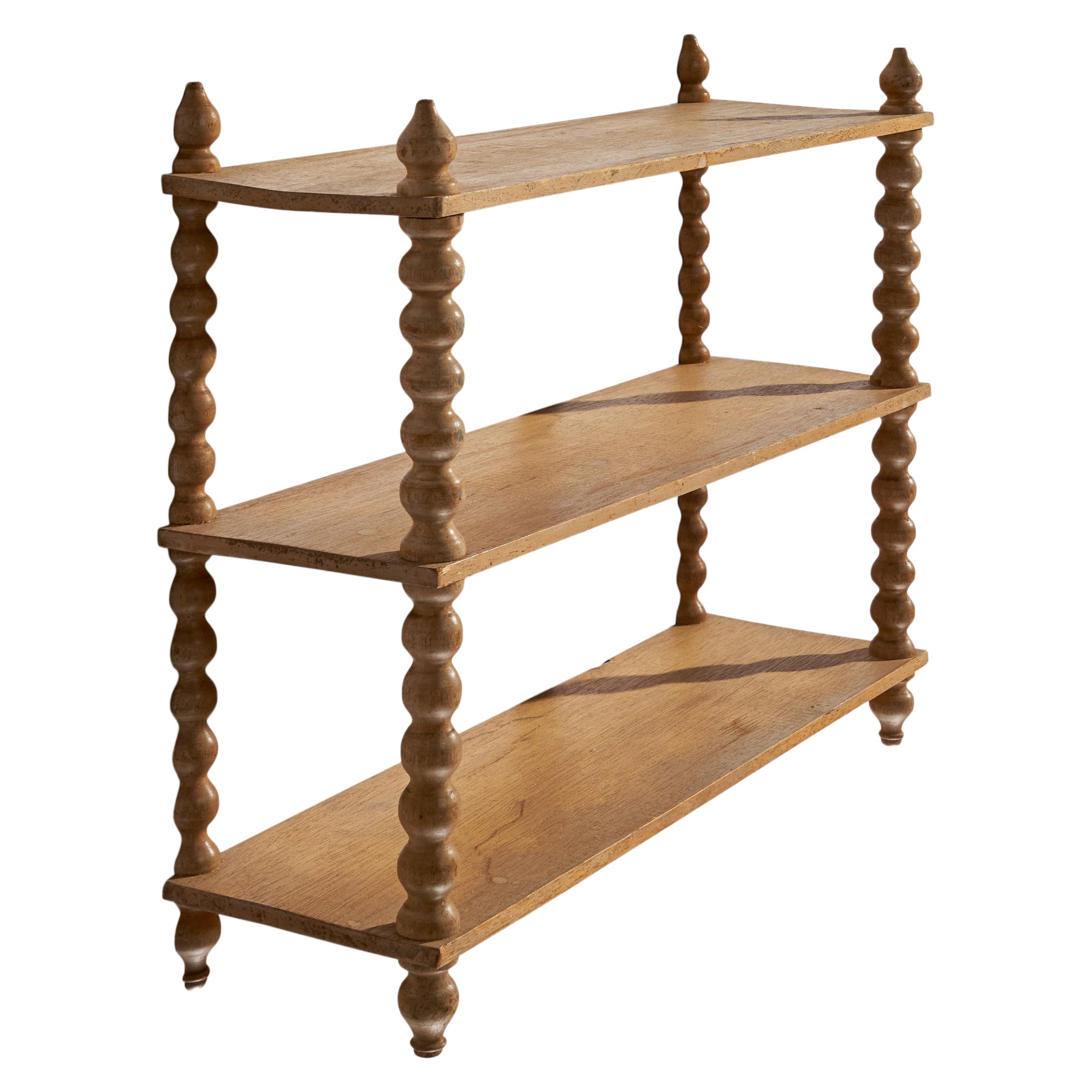 Swedish Designer, Wall Shelf, Oak, Sweden, c. 1920s