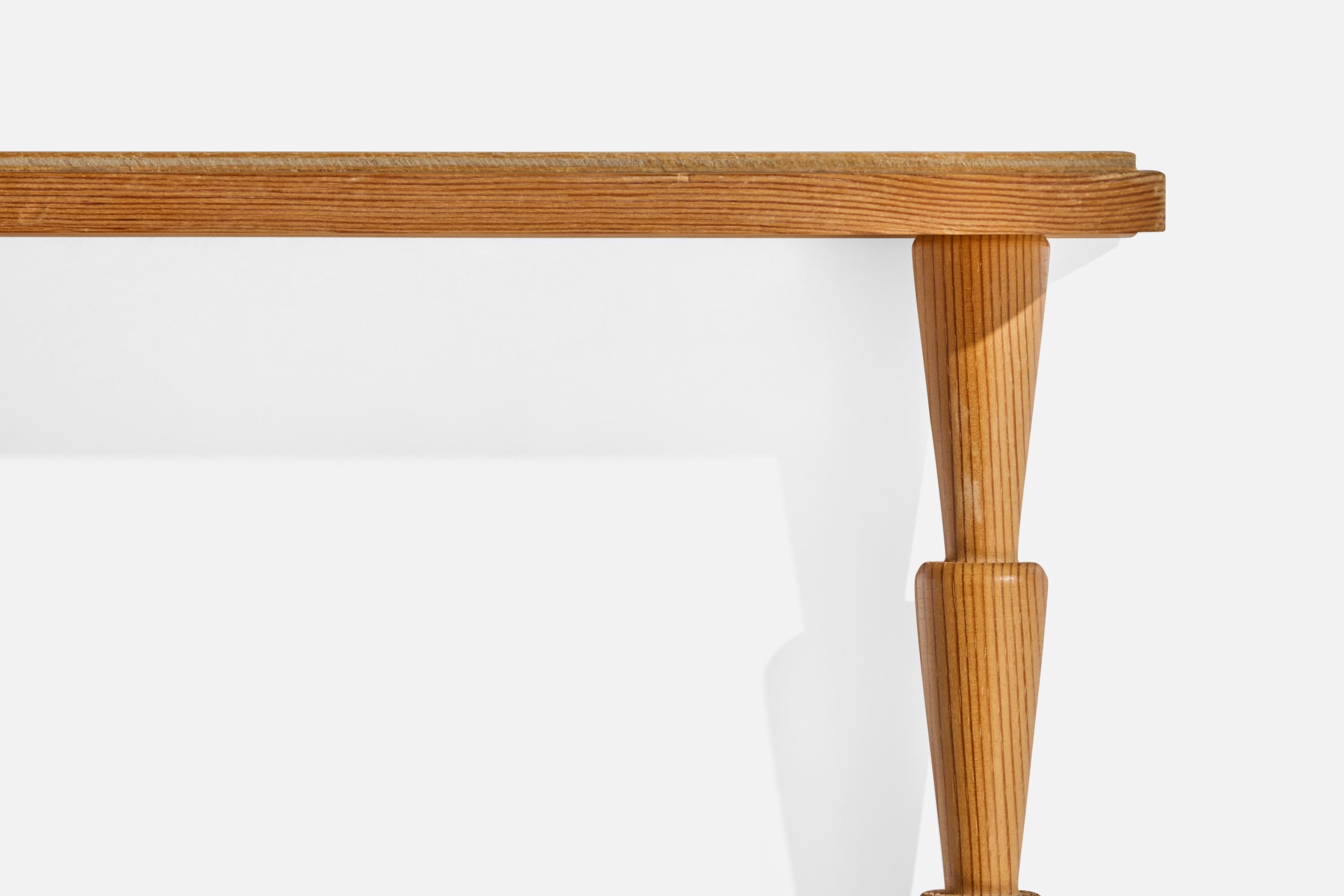 Swedish Designer, Wall Shelf, Pine, Sweden, 1970s For Sale 1