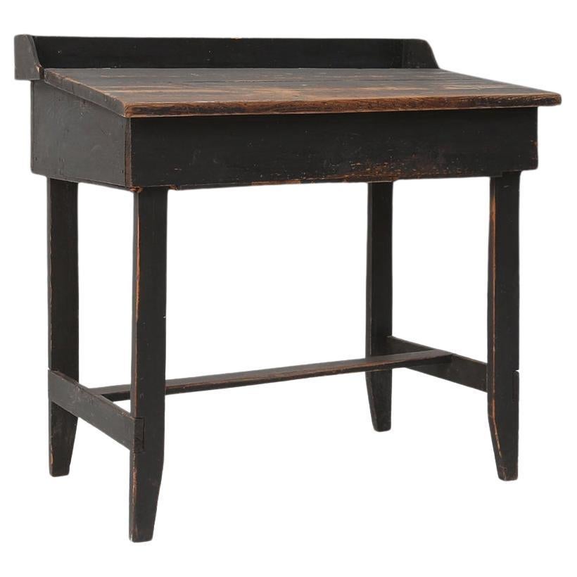 Swedish Desk 19th Century in Black Original Paint