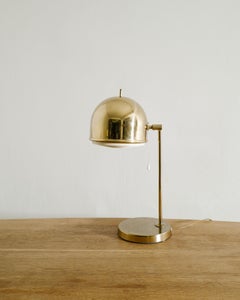 Swedish Desk Table Lamp B-075 in Brass by Eje Ahlgren for Bergboms Sweden, 1960s