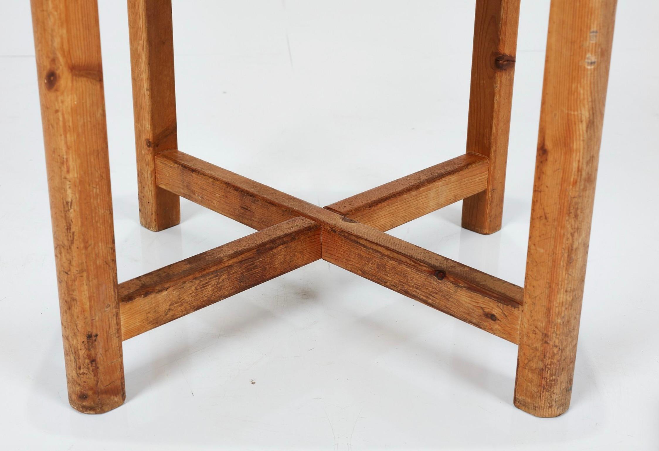 Swedish Dining Chairs in Pine, c1965 For Sale 6