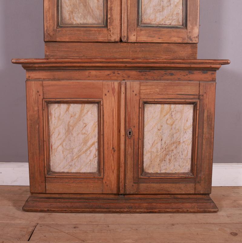 Early 19th C Swedish dome topped cupboard. 1820.

Dimensions
46 inches (117 cms) Wide
20.5 inches (52 cms) Deep
79 inches (201 cms) High.

 