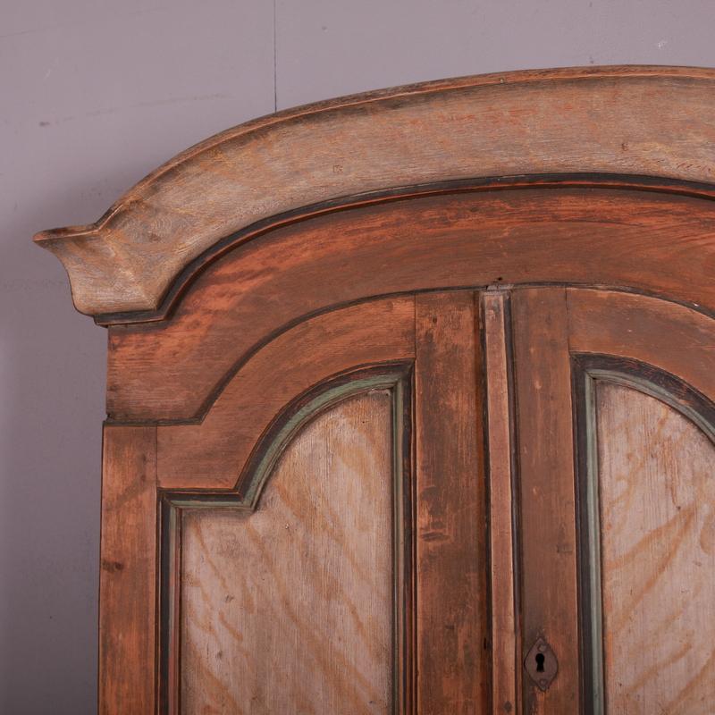 19th Century Swedish Dome Topped Cupboard