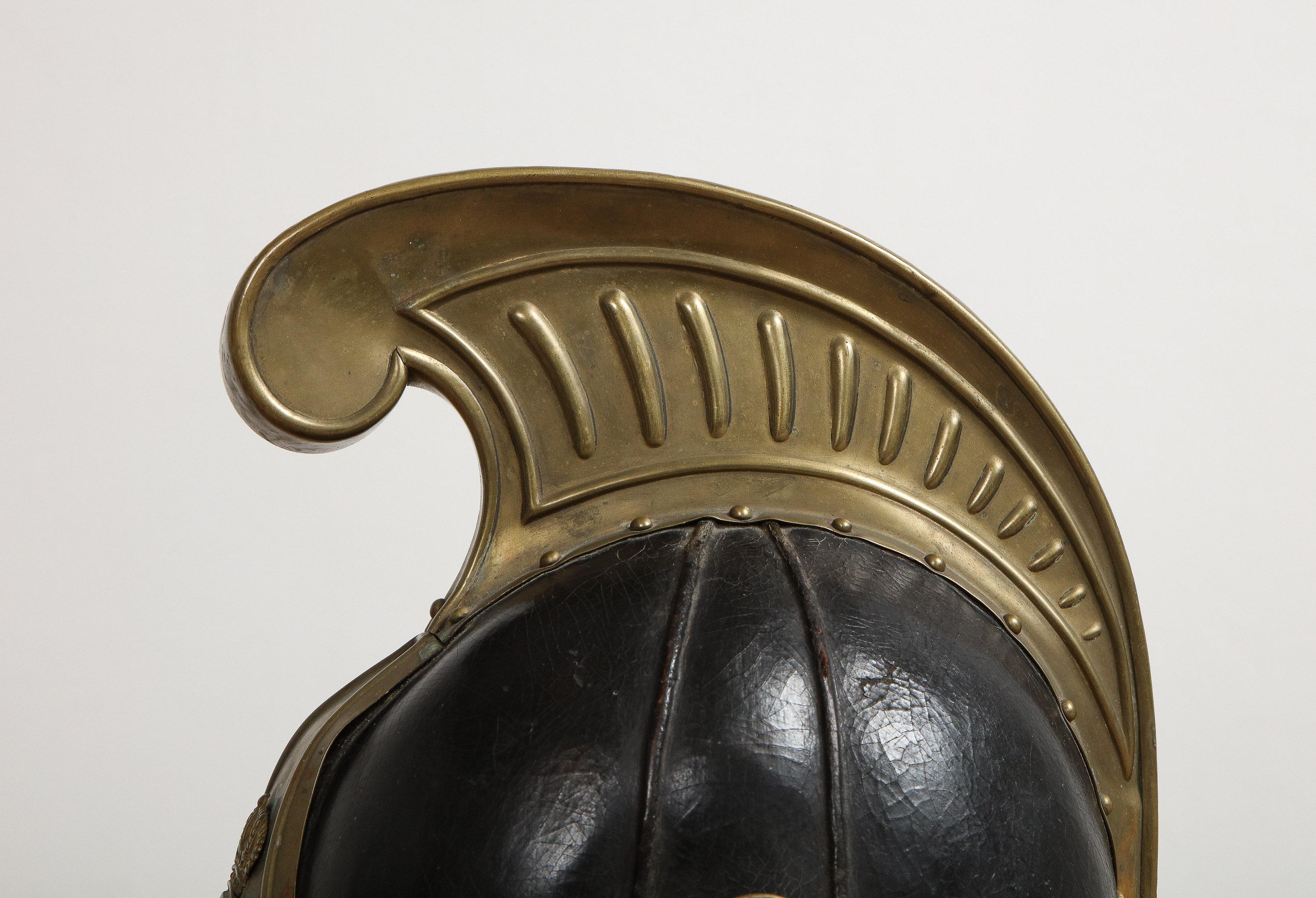Brass Swedish Dragoon Jousting Helmet, Origin Sweden, circa 1800
