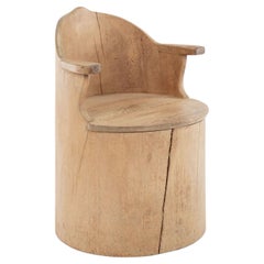 Swedish Dug-Out Chair 'or Kubbestol'