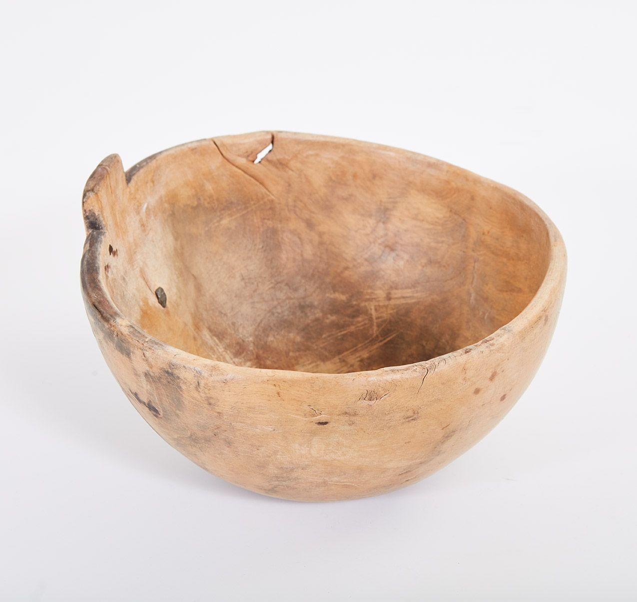 Early 18th Century Swedish Dugout Burl Bowl For Sale