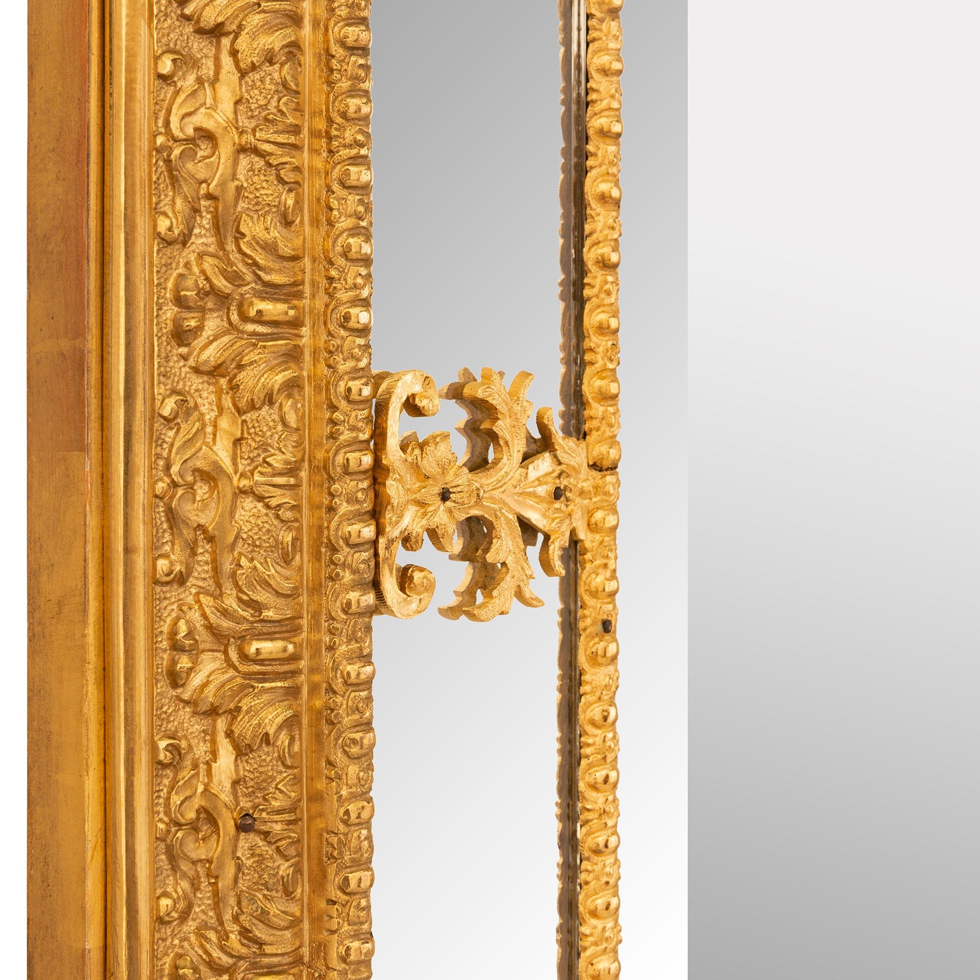 Swedish early 19th century Neo-Classical st. Ormolu mirror For Sale 1