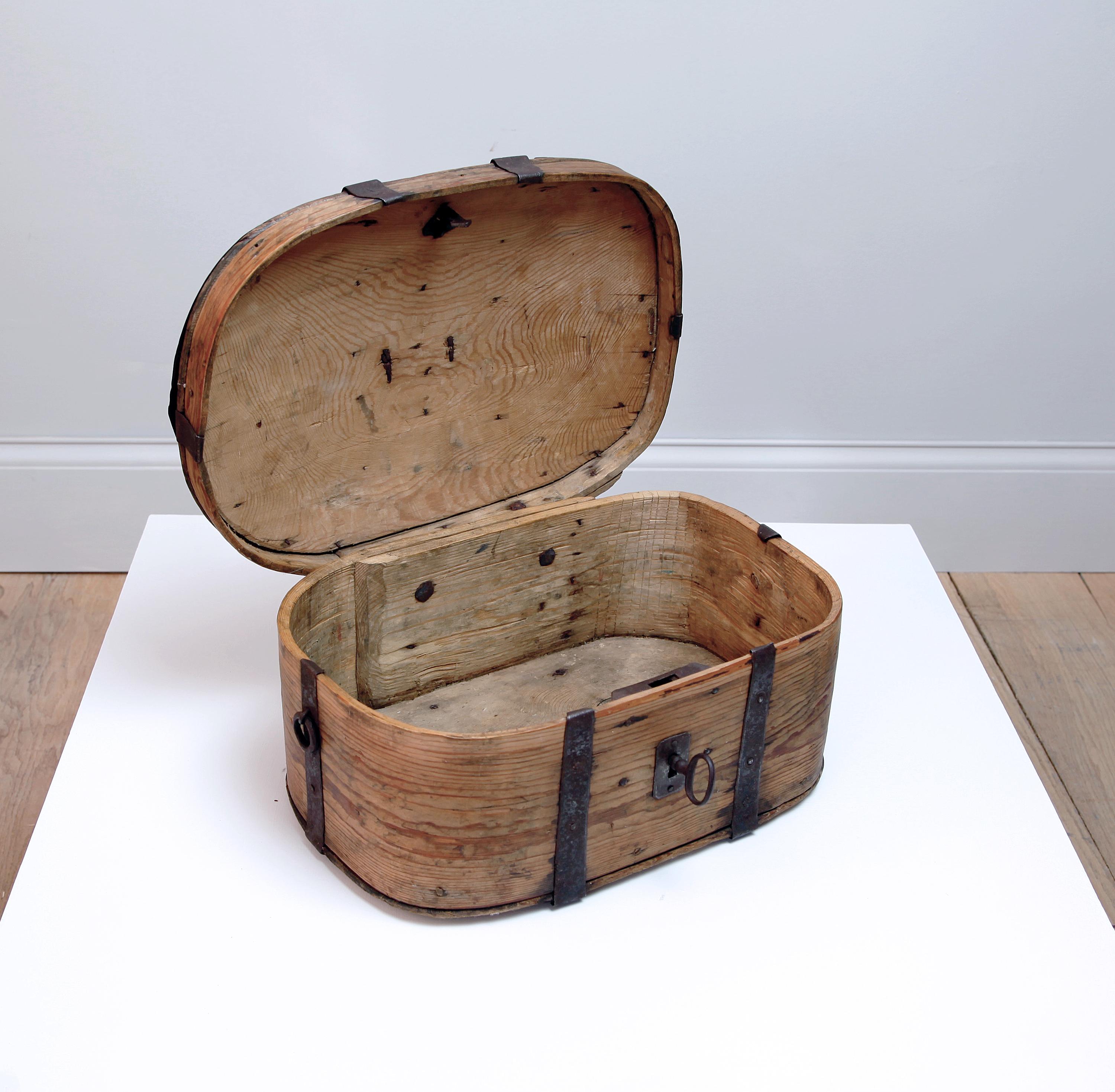 Iron Swedish Early 19th Century Provisions Box