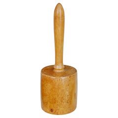 Swedish early 20th century solid burr birch mallet