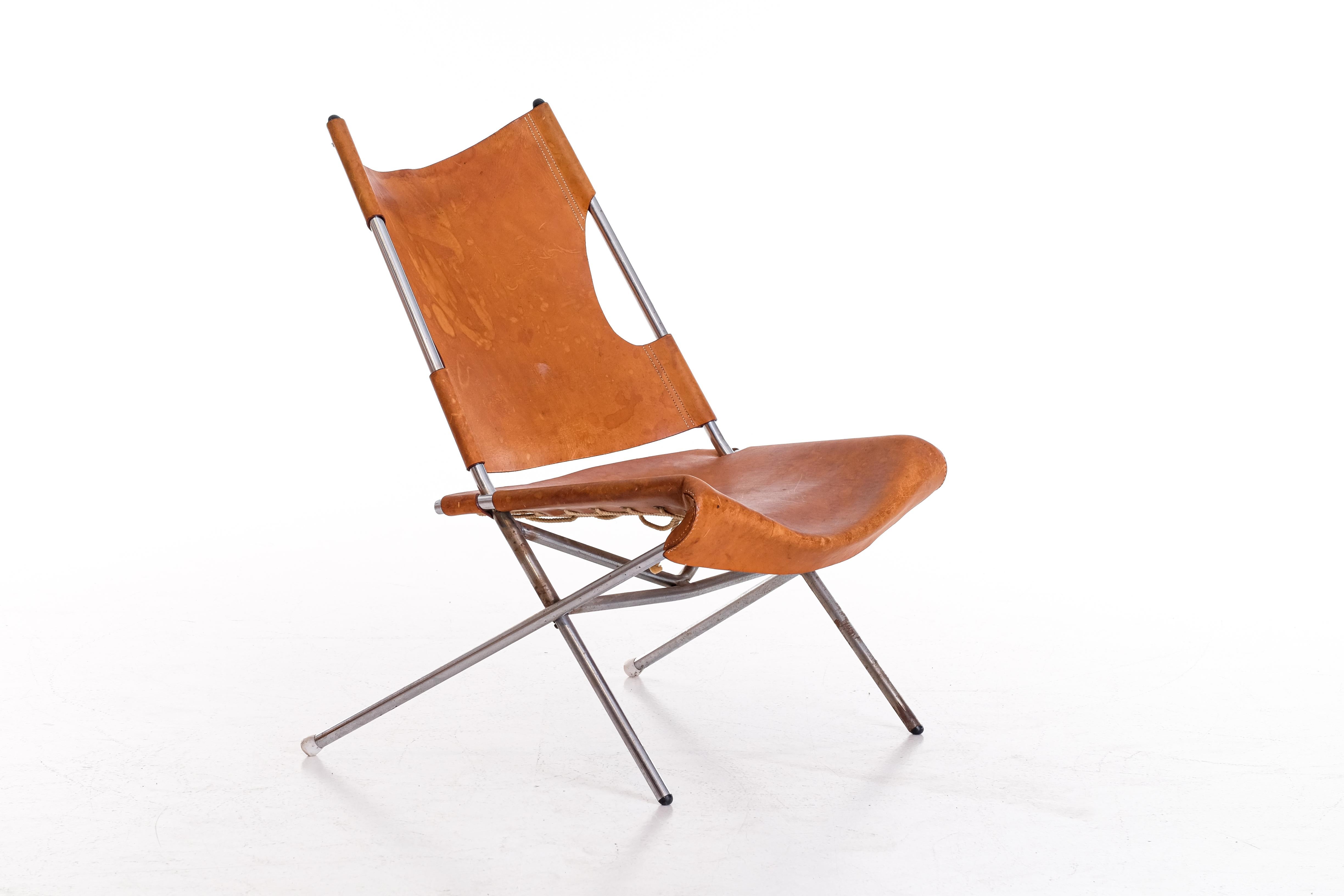 Steel Easy chair 'Focus' design Bengt Ruda, Sweden, 1960s  For Sale