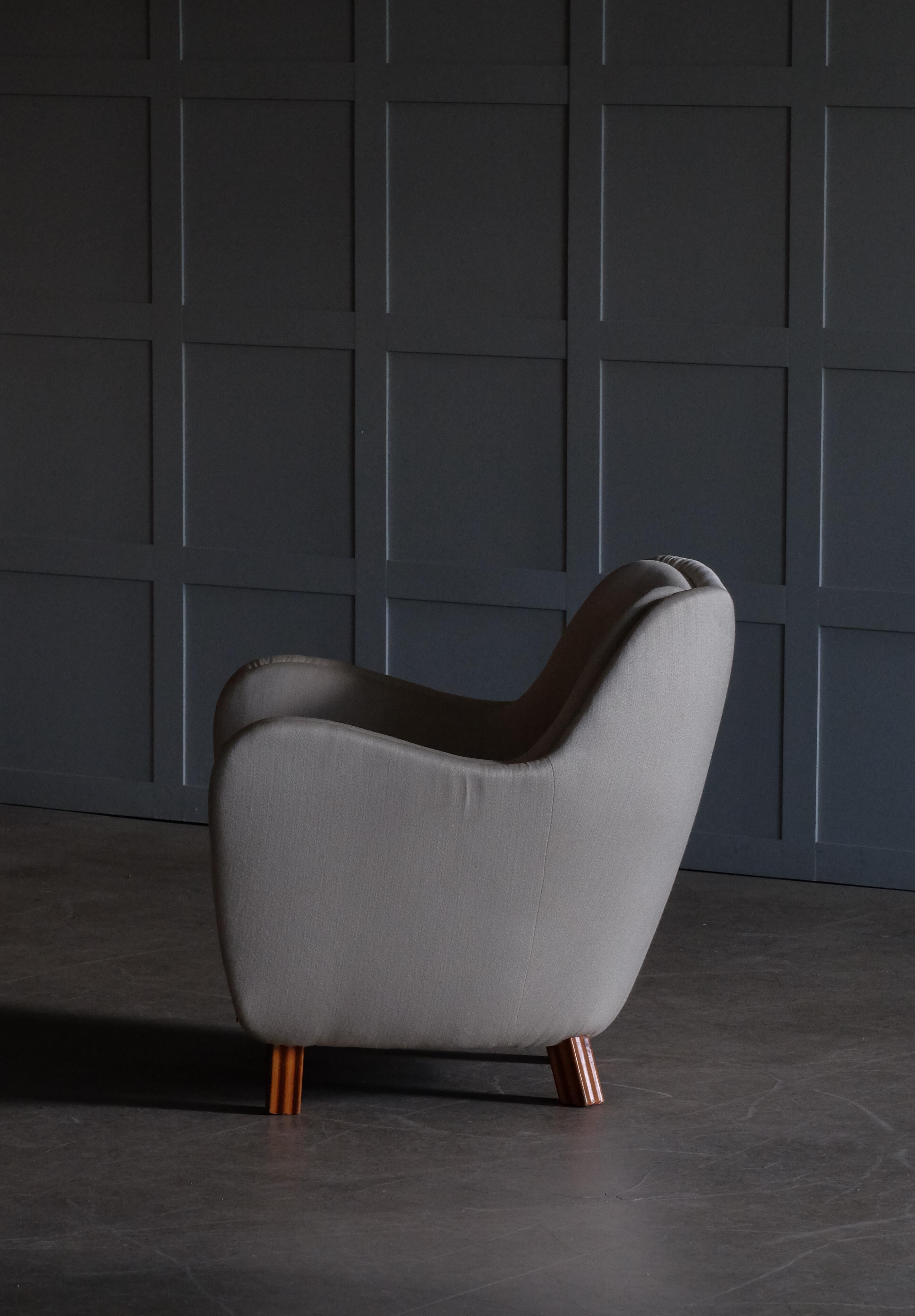 Scandinavian Modern Swedish Easy Chair by Sten Wicén, 1950s For Sale