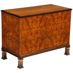 Swedish Elm and Elm Root Commode by Erik Chambert, circa 1940s
