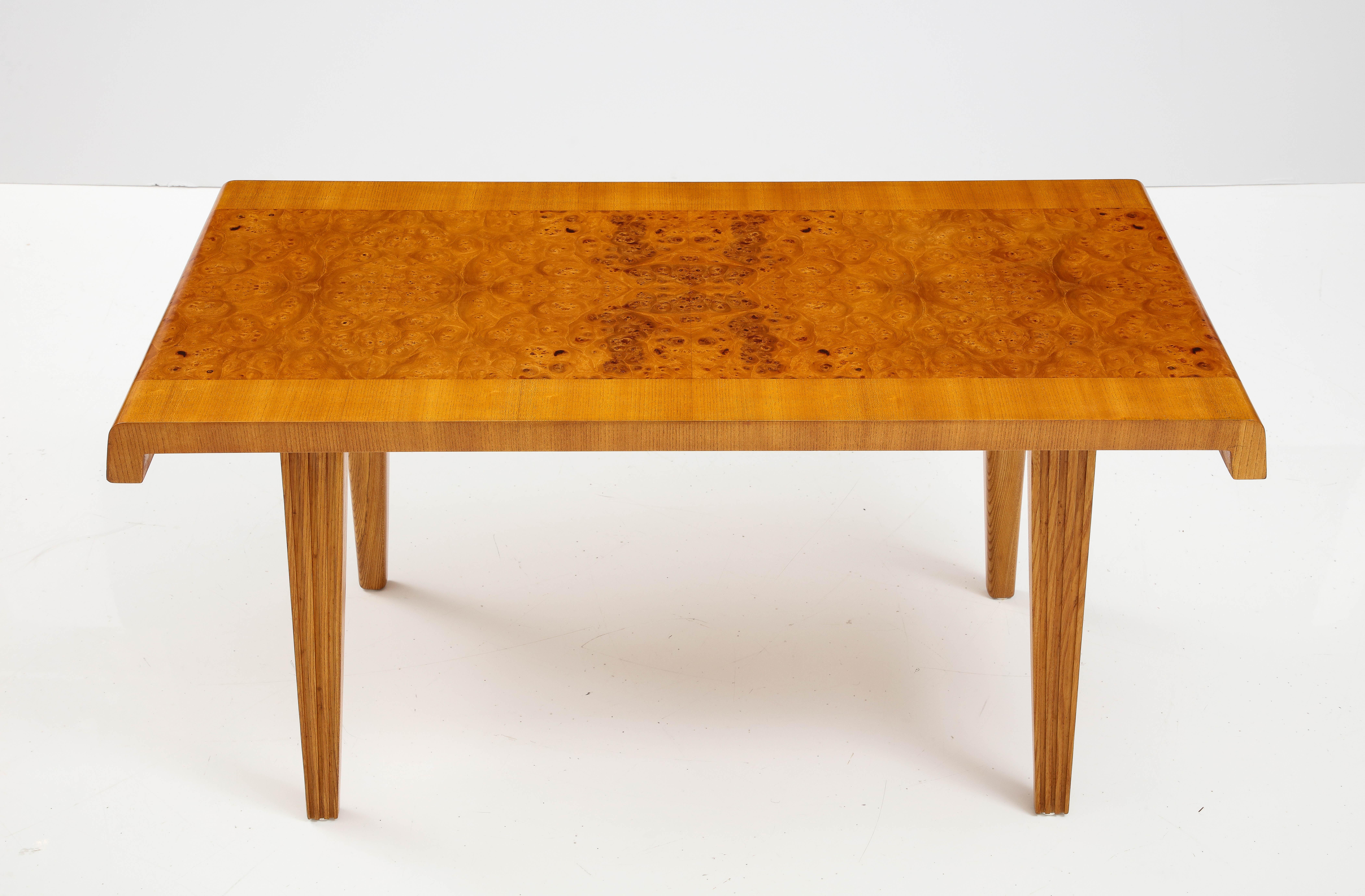 Swedish Elm And Elm Root Table, Circa 1940s 5
