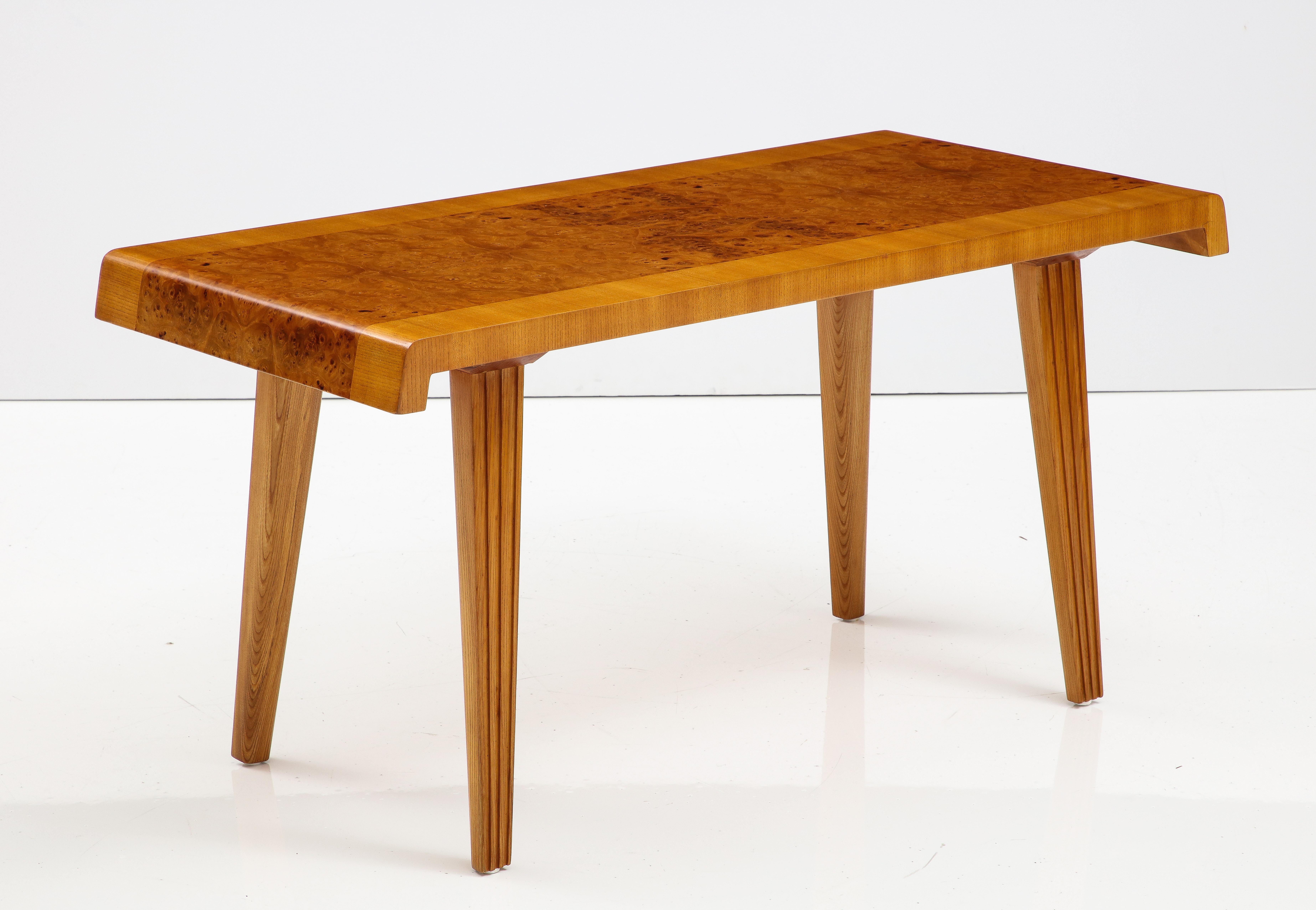 Swedish Elm And Elm Root Table, Circa 1940s 2