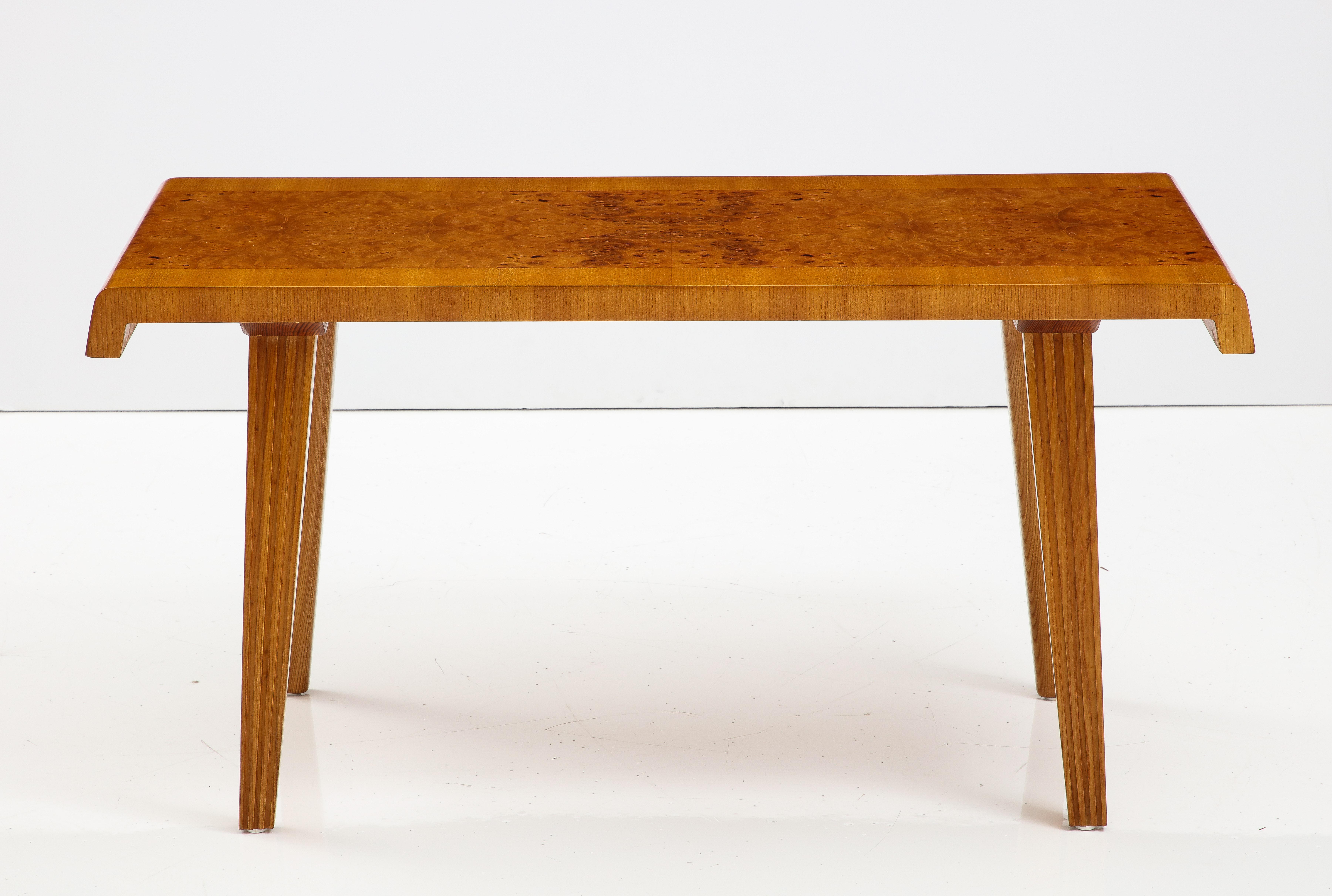 Swedish Elm And Elm Root Table, Circa 1940s For Sale 4