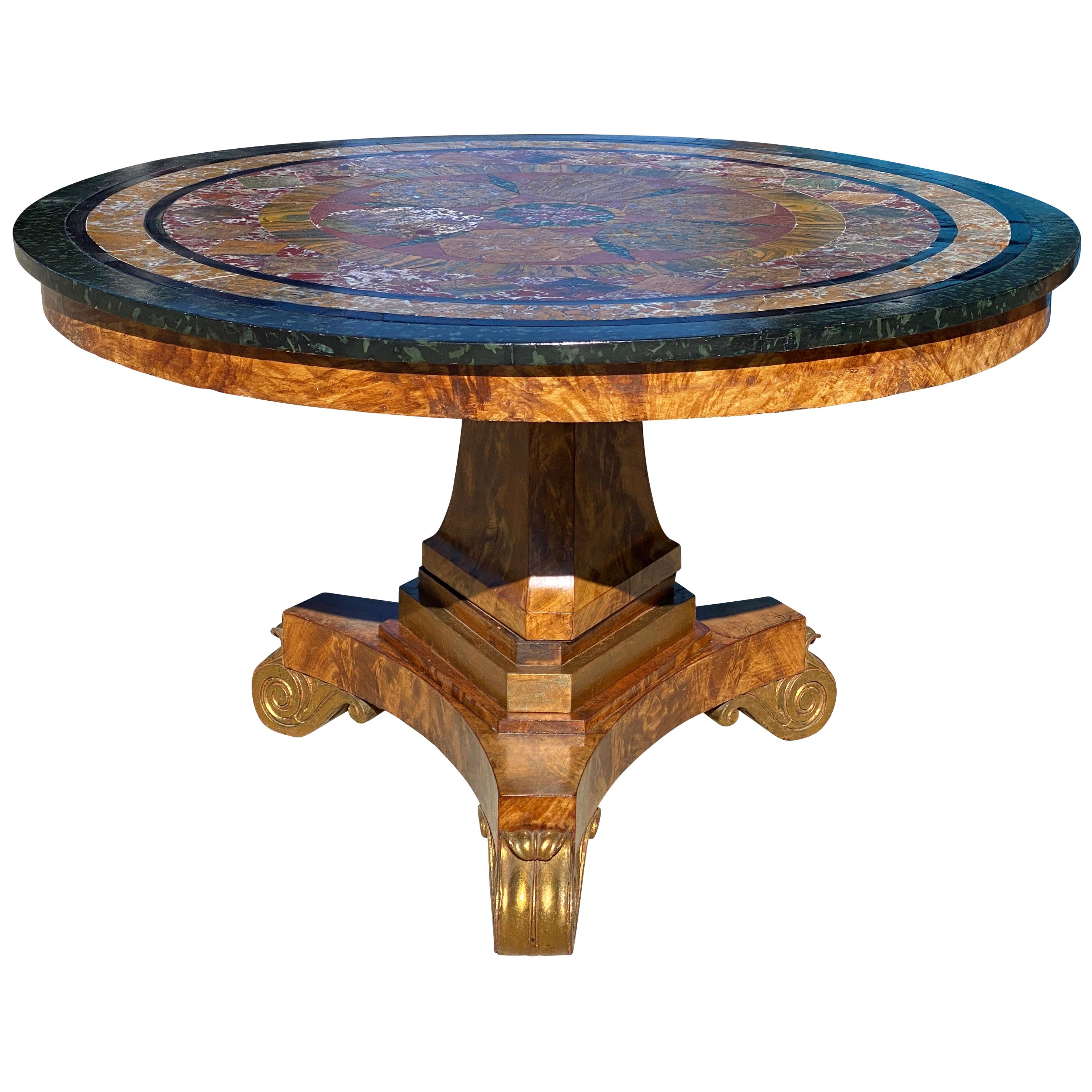 Swedish Empire Center Table For Sale