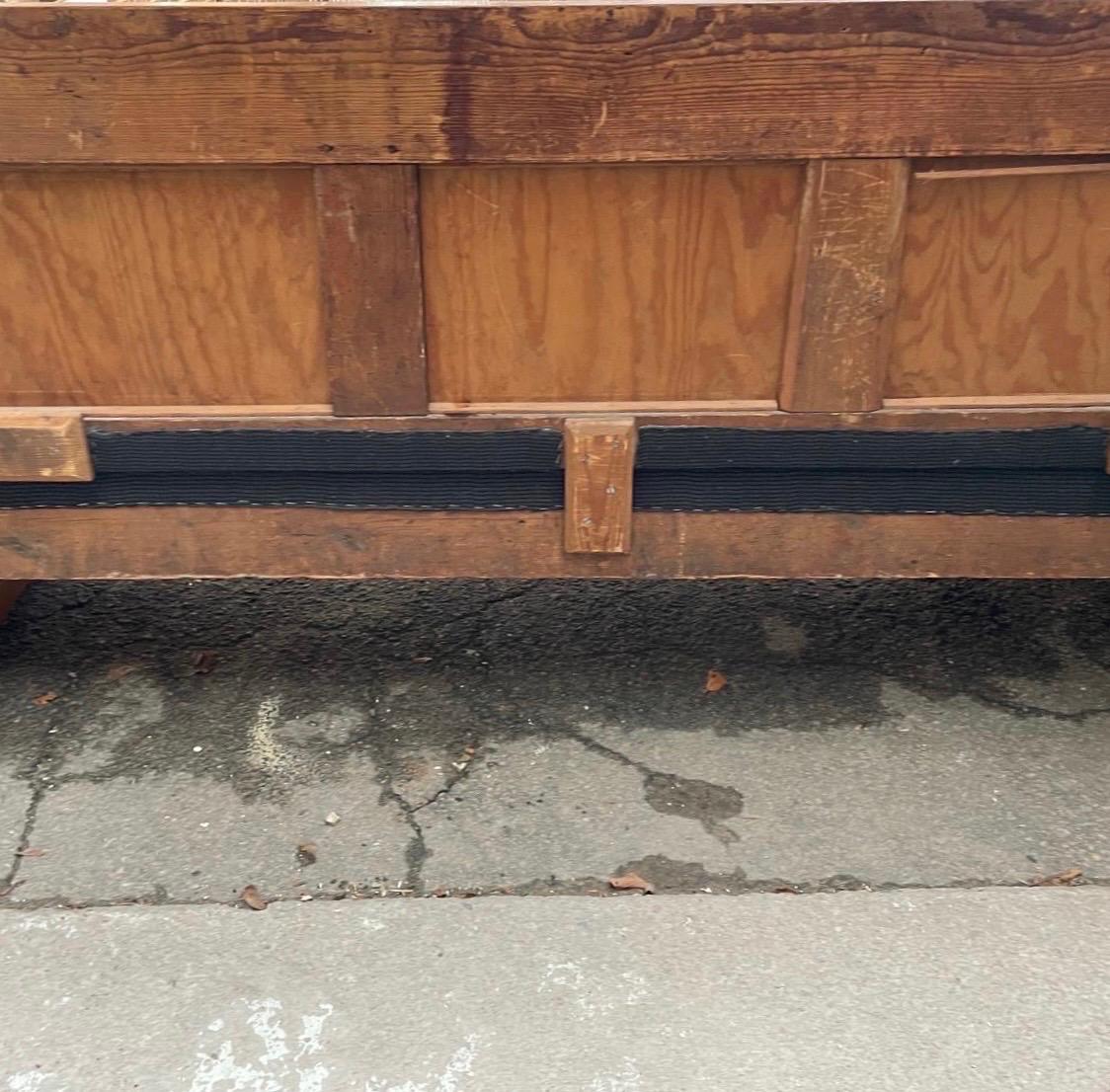 Sofa en bois de l'Empire suédois Karl Johan 19ème siècle Suède en vente 2