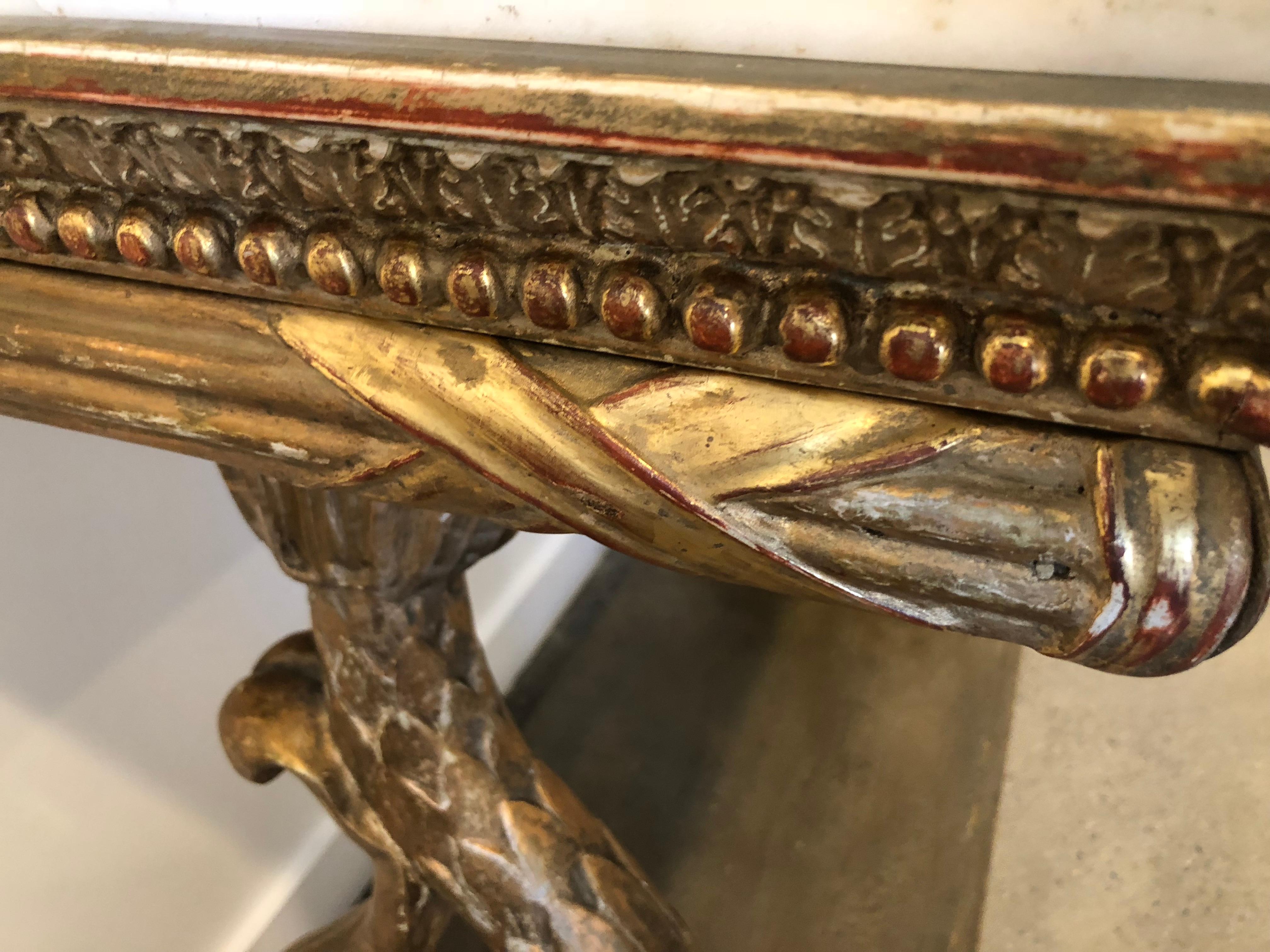 Swedish Empire Period Gilt Console For Sale 2