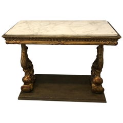 Swedish Empire Period Gilt Console