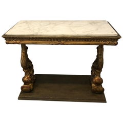 Swedish Empire Period Gilt Console