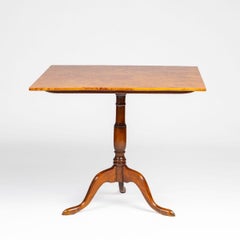 Swedish Empire Tilt-Top Table in Alder Burl Veneer, Mälardalen Sweden