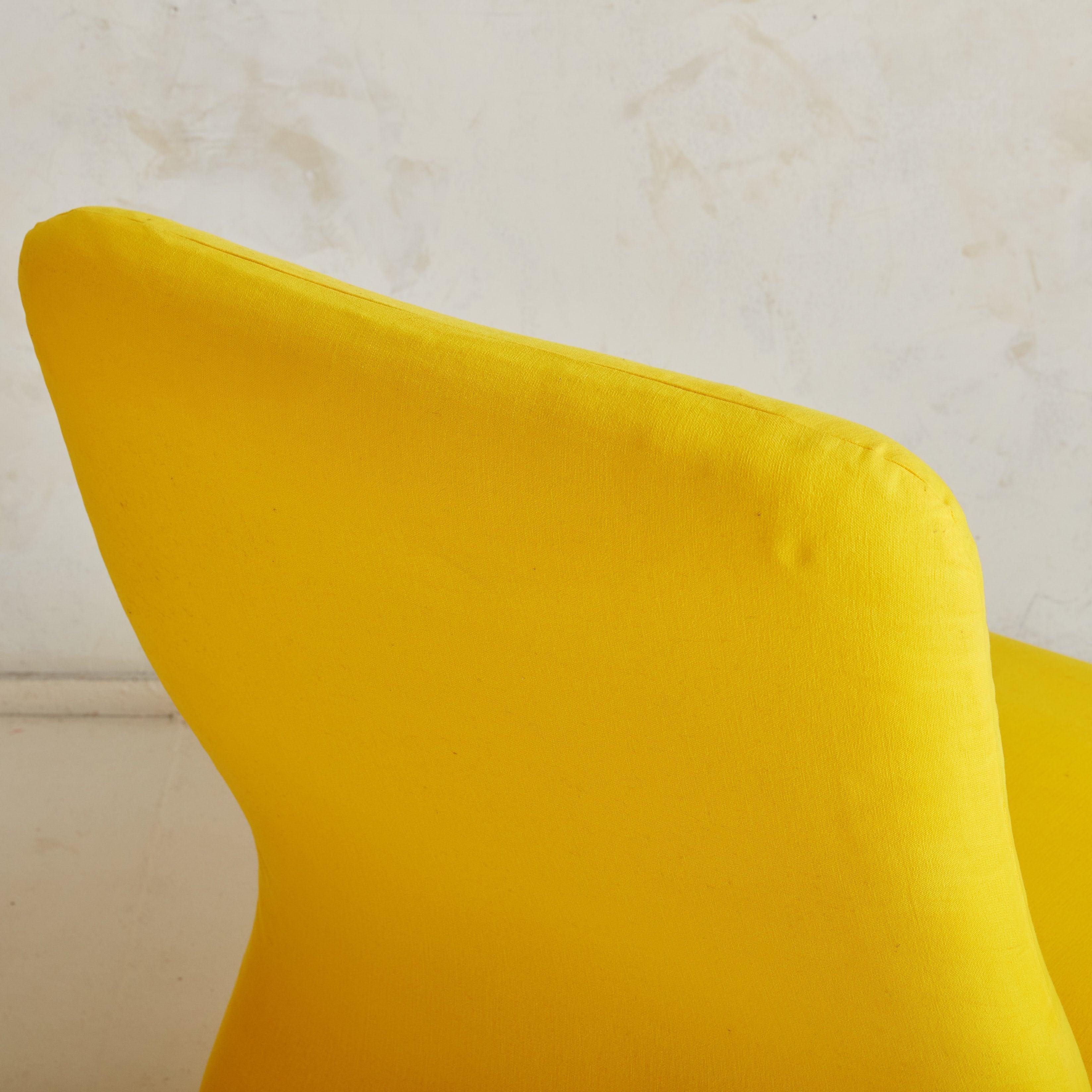 Swedish 'Etcetera' Lounge Chair in Original Yellow Upholstery by Jan Ekselius For Sale 5