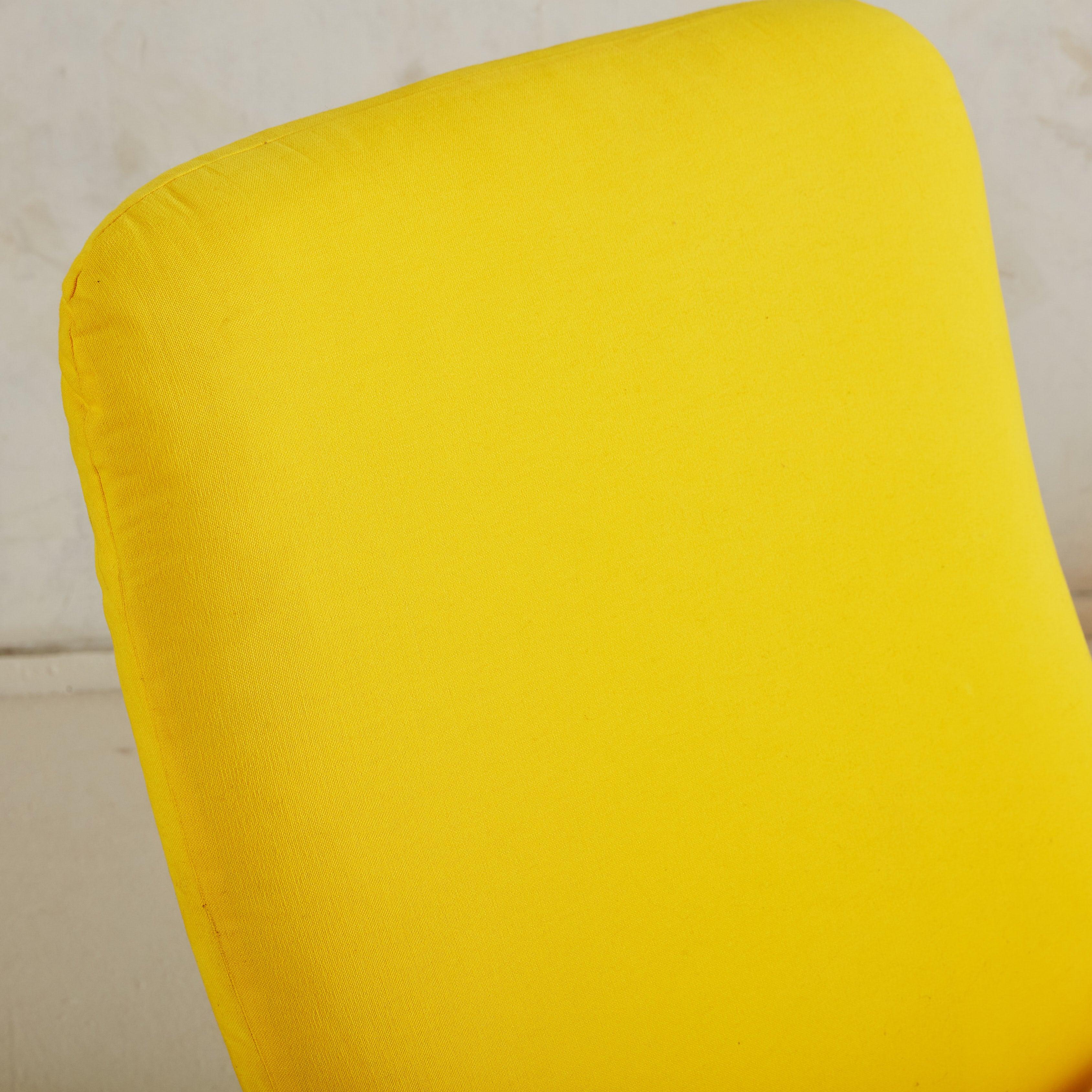 Swedish 'Etcetera' Lounge Chair in Original Yellow Upholstery by Jan Ekselius For Sale 3