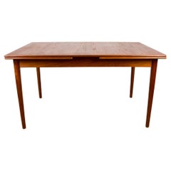 Swedish Extendable Dining Table in Teak by Nils Jonsson for Troeds