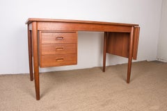 Bureau suédois extensible, unité coulissante et extension pliante 1960.