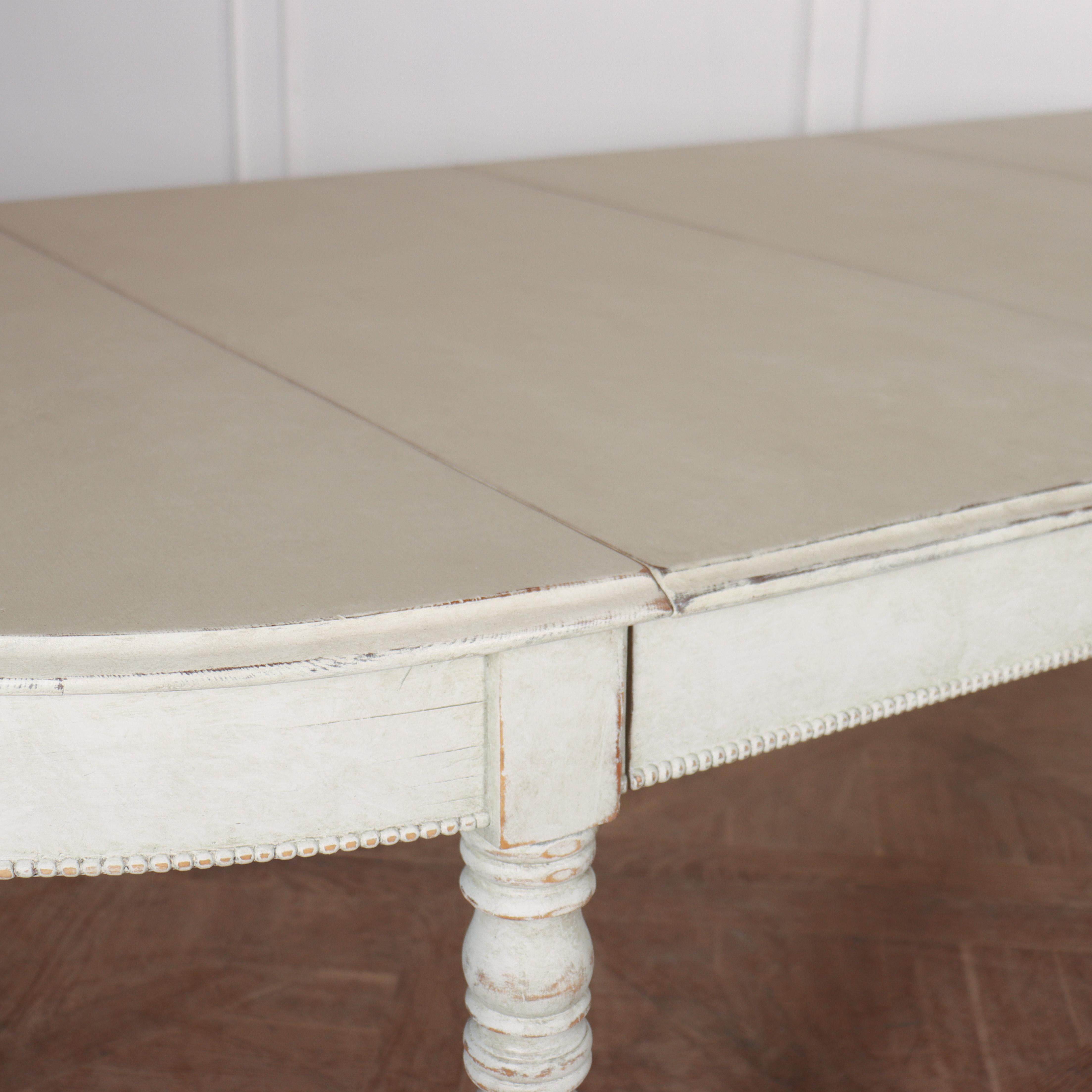 19th Century Swedish Extending Dining Table For Sale