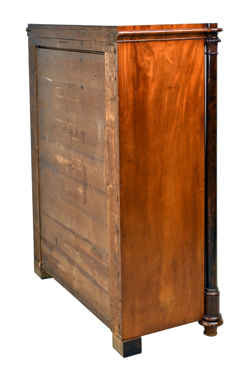 Swedish Fall-Front Secretary in West Indies Mahogany, circa 1850 8