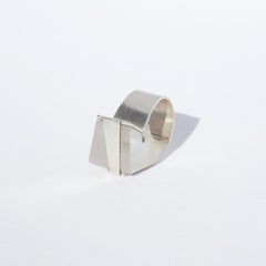 Swedish Fashion Ring Made 1972, Futuristic Design